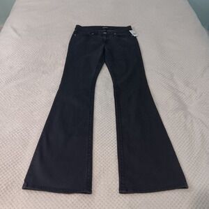 Big Star Low Rise Charcoal Wash Remy Flare Grunge Goth Sample Line Flare Jean 27